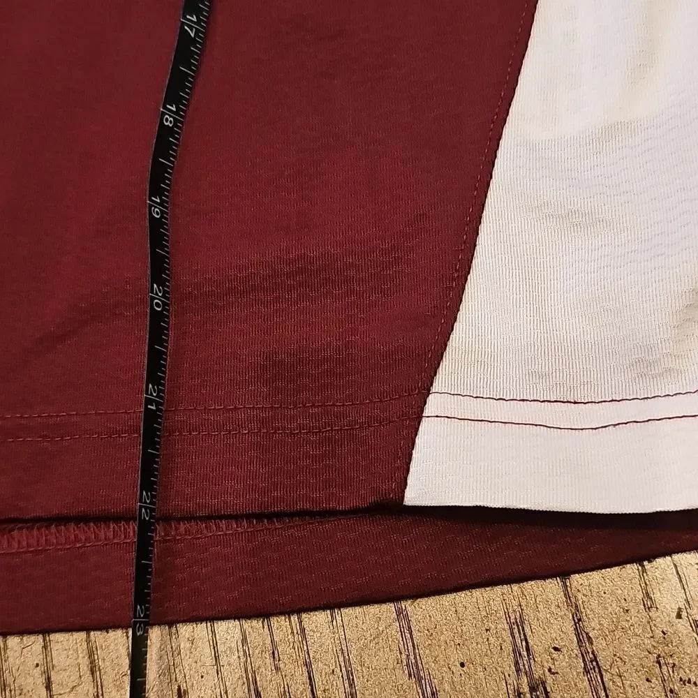 Nike Burgendy Baseball Shirt Size S